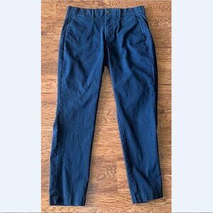 Gap Slim Performance New Classic Navy Mens Casual Pants in Blue Size 32 X 30